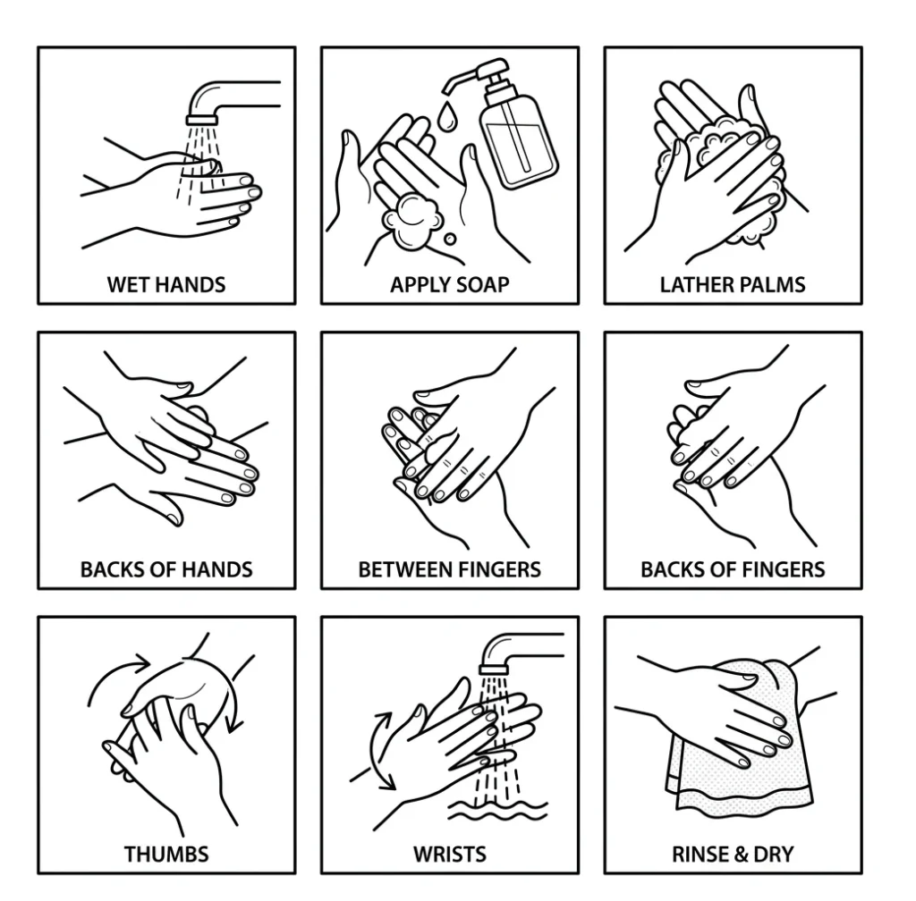 Correct Handwashing Procedure