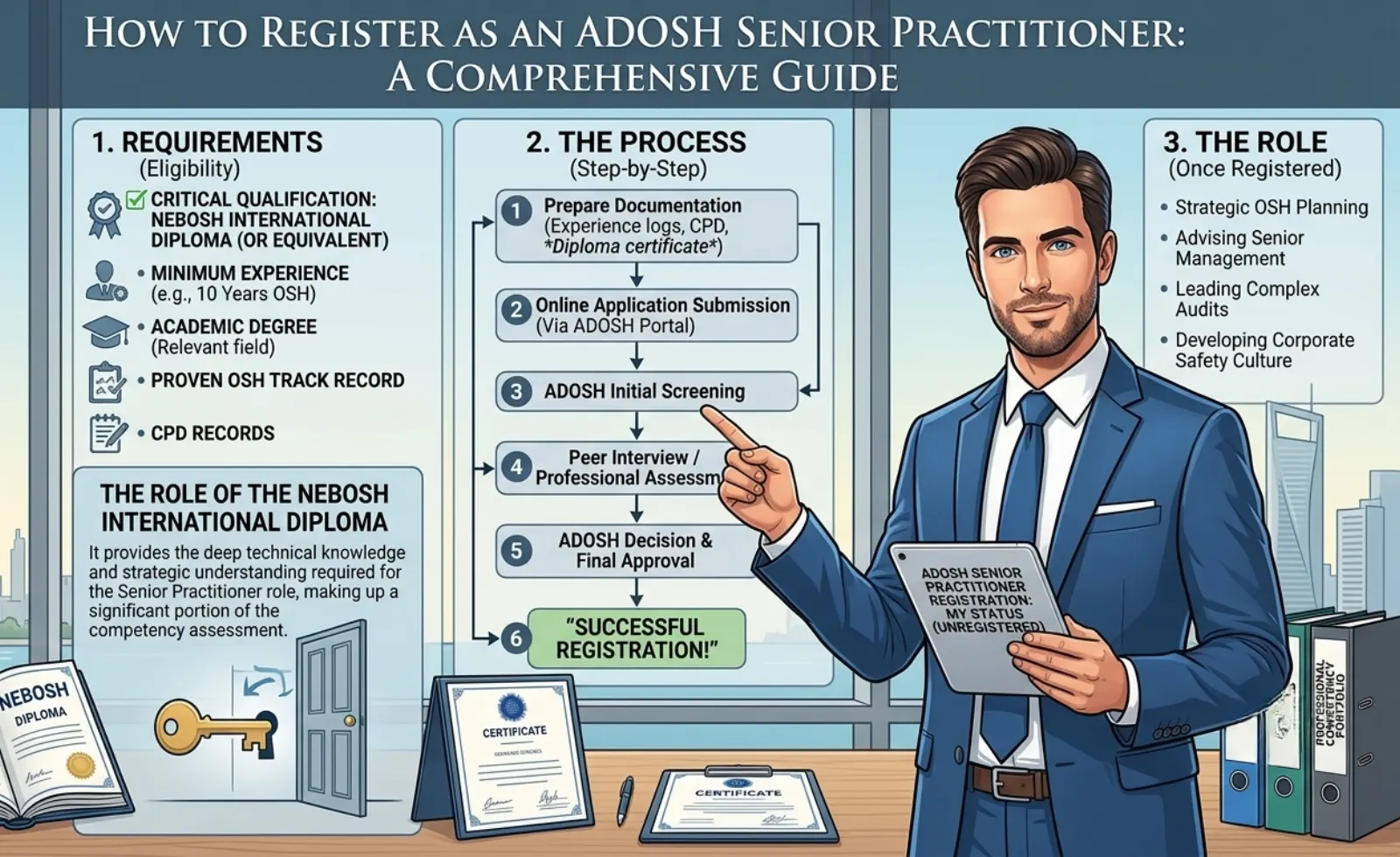 How to Register as an ADOSH Senior Practitioner